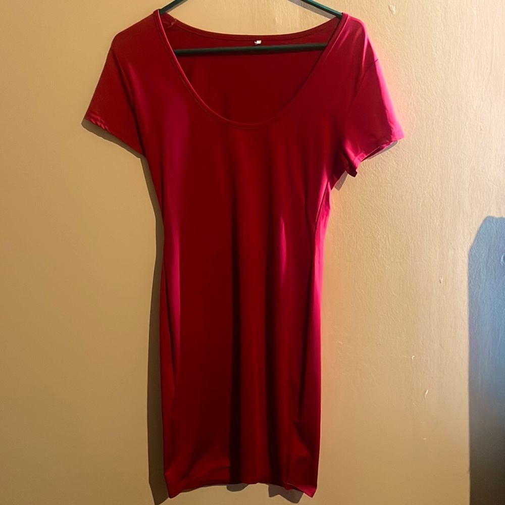 Tight little red dress